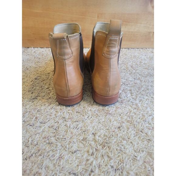 Adelante Shoe Co Leather Chelsea Boot sz 11.5 B The Mendoza in desert light tan - Picture 4 of 9